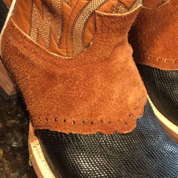 Cowboy boots western rodeo showmanship custom buckaroo cowgirl reining horse sho - Picture 12 of 16